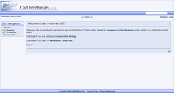 Desktop Screenshot of carlprothman.net